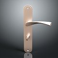 Modern Door Handle Handle Metal Lock 3d model