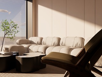 Wind Living Room 3d model