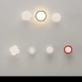 Modern Ceiling Lights With Various Designs Different Shapes White Pink Shades And Chrome Bases