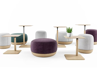 Modern Sofa Stool Footstool 3d model Modern Sofa Stool Footstool 3d model