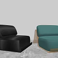 Modern single sofa 3d model