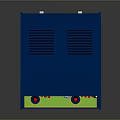 Blue Thunder Dragon Arcade Game Machine With Green Dragon Graphics Control Panel And Game Screen