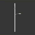 Modern Outdoor Street Light Design With White Pole And Lamp Head