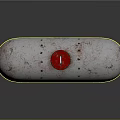 White Gas Tank With Red Top MB Logo Rustic Details And Metal Stand