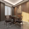 Villa Balcony with Glass Enclosure Wooden Flooring and Dining Table Chairs Overlooking Green Trees