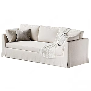 Middle French sofa 3d model