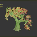 Wooden Stone Carved Tree With Intricate Branches And Textured Trunk
