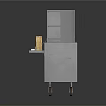 Stainless Steel Food Service Commercial Display Cabinet With Multiple Shelves And Wheels
