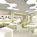 Science Classroom Modern Classroom 3d model