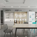 Hisense Home Appliance Store Modern Interior With Display Cabinets And Tables Chairs