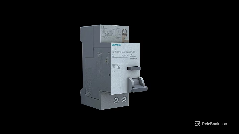 Siemens Industrial Electrical Circuit Breaker Protection Equipment for Power Systems 3d model 