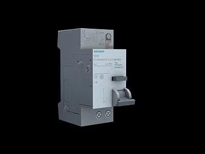 Siemens Industrial Electrical Circuit Breaker Protection Equipment for Power Systems 3d model