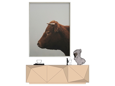 Modern Animal Painting Decorative Painting model