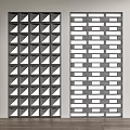 Modern Room Dividers With Geometric Patterns And Various Designs For Interior Decor 3d model