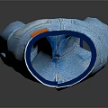 Stylish Light Blue Denim Jeans with Straight Leg Fit Button Closure and Distressed Details
