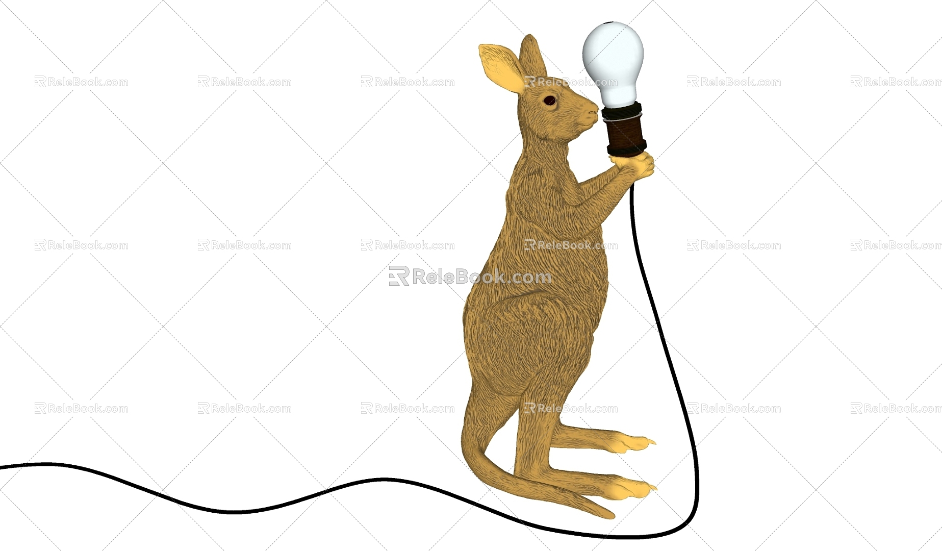 Kangaroo lampstand 3d model