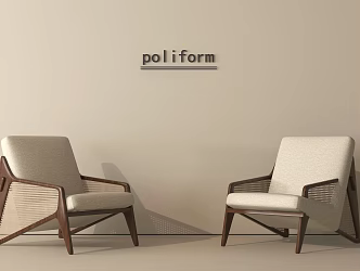 Quiet Rattan Leisure Chair 3d model