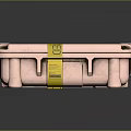 Daily Necessities Metal Storage Cases Strapped With Yellow Tape And Labels