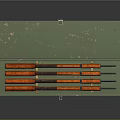 Green Wooden Storage Box With Orange And Black Chopsticks Inside