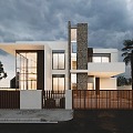 Single-family villa homestay building self-built house 3d model