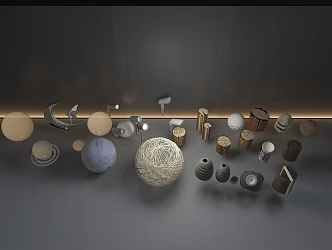 Landscape lights outdoor lights lawn lights lawn lights garden lights column lights 3d model