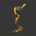 Robot Assistant Small Robot Butler Robot Butler Figure Game Figure 3d model