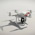 Smart Machine Drone With Four Rotors And Camera For Aerial Photography Tasks