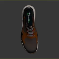 High Top Athletic Shoes With Orange Gray Mesh Design And Red Laces