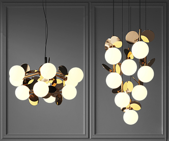 Light Luxury Chandelier 3d model