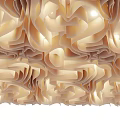 Curved wavy smallpox 3d model