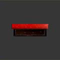 Red Fire Alarm Pull Station With FOB Label And Emergency Handle