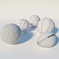 Various Sports Equipment Balls With Soccer Volleyball Basketball Football And Colorful Design