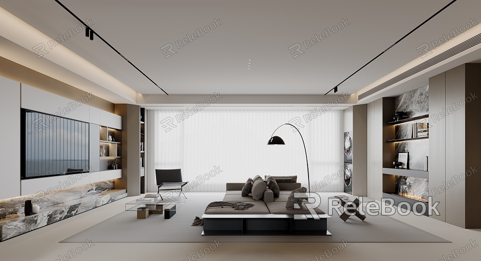 modern living room model