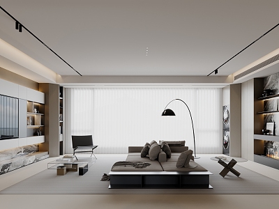 modern living room model