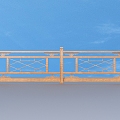 Railing Guardrail Fence 3d model