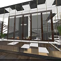 Sengebai'er Wood Industry Modern Architecture With Glass Facade And Showroom Design