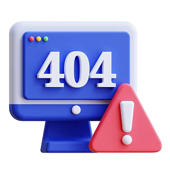 Modern Computer Monitor No Signal Icon Cartoon Computer Monitor 3d model