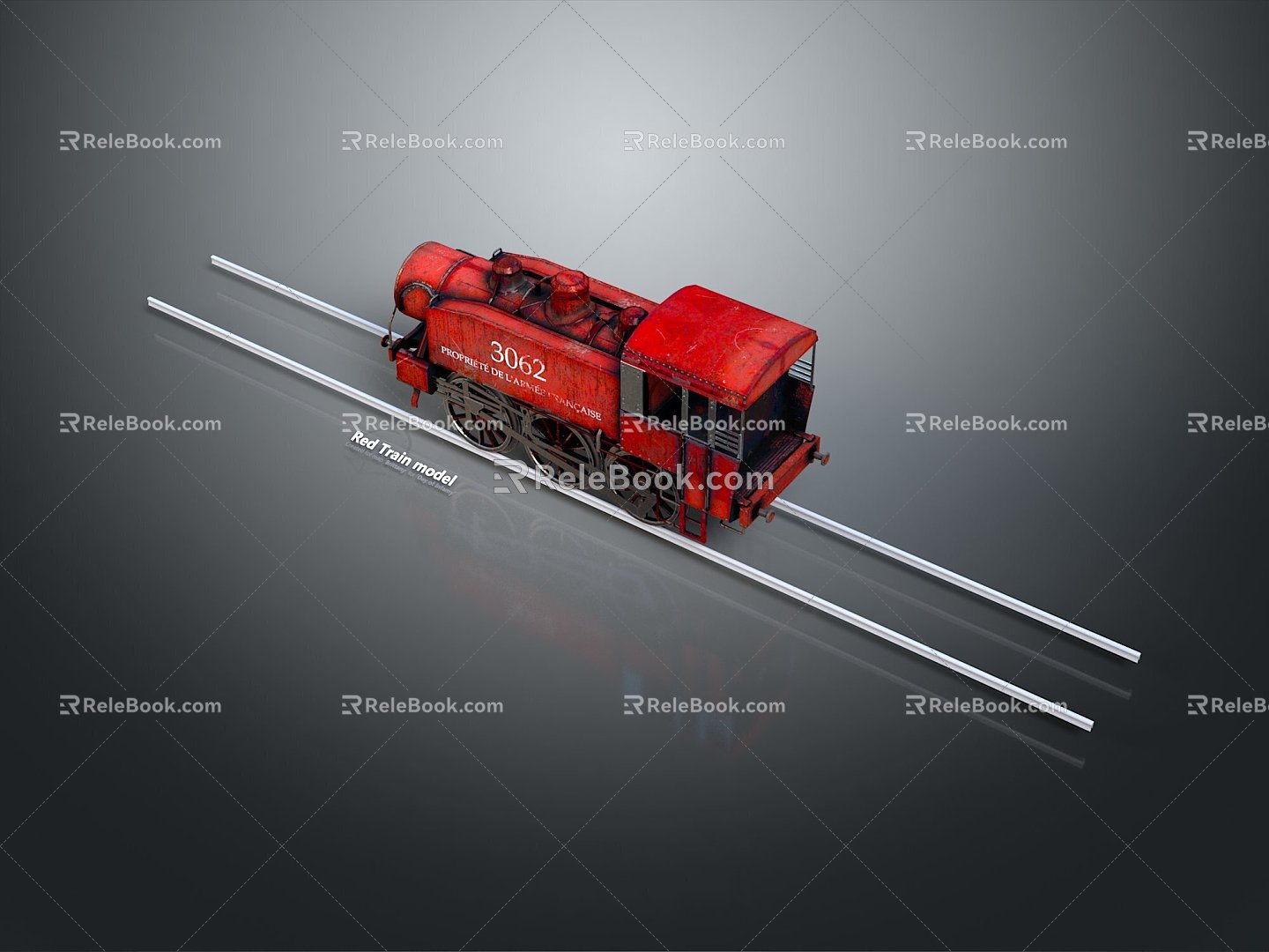 vintage train steam train train carriage locomotive head steam car carriage train vehicle 3d model