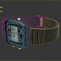 Casio Digital Watch With Classic Design Black Resin Strap And Digital Time