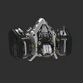 Unique Mechanical Style Jewelry Piece Featuring Gray Black Design And Green Accents