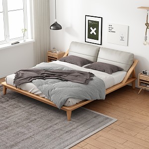 Nordic Double Bed 3d model