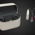Wireless Bluetooth Headphones with Open Charging Case and Neckband Design for Portable Music Listening
