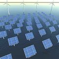 Daily Use Appliances Powered By Offshore Solar Panels And Wind Turbines System