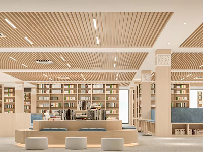 Library Bookstore 3d model