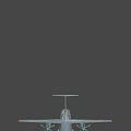 Gray Military Fighter Jet With Red Star Markings Double Propellers And Number 11