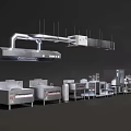 Industrial Production Line Equipment Set With Conveyor And Processing Machines