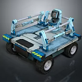 Space Exploration Lunar Rover With Mechanical Arms And Wheels For Planetary Missions