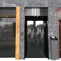Multiple Elevator Door Designs Featuring Various Materials And Modern Styles 3d model