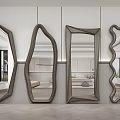 Modern mirror Dressed mirror Full-length mirror 3d model