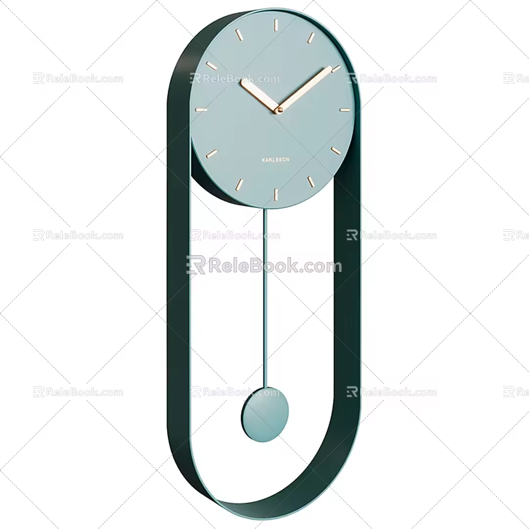 Modern clock wall clock 3d model